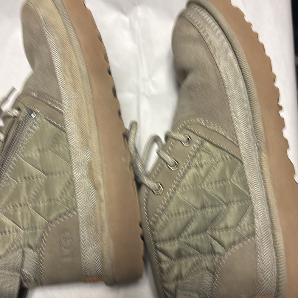 UGG Mens Size 8 Neumel Zip Quilting Chukka Boot Moss Green 1114194 Shoes - Picture 4 of 10